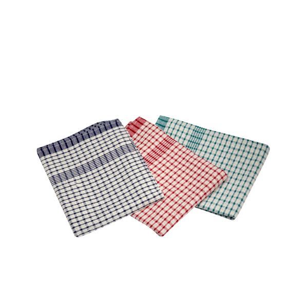 [BC-NTW02] Cotton Check Towel 46X69cm 10Pcs Mix Colours