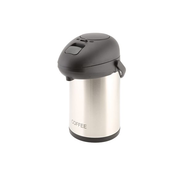 Coffee Inscribed St/St Vacuum Pump Pot 2.5L