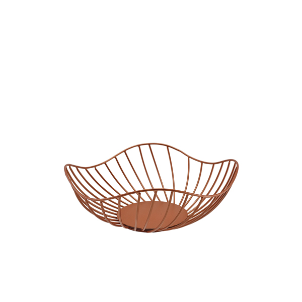 [BC-NWBSL2810C] GenWare Lotus Leaf Copper Wire Basket 28.5 x 10cm