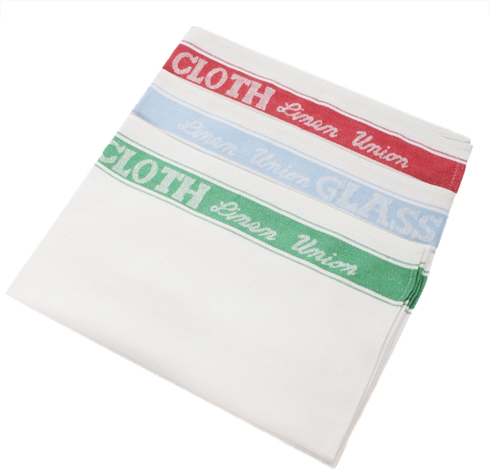 Glass Cloth Red Stripe (White   Red Stripe)