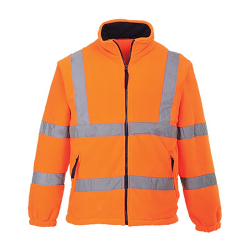 [F300YERXS] Portwest Hi-Vis Mesh Lined Fleece (Yellow, XS)