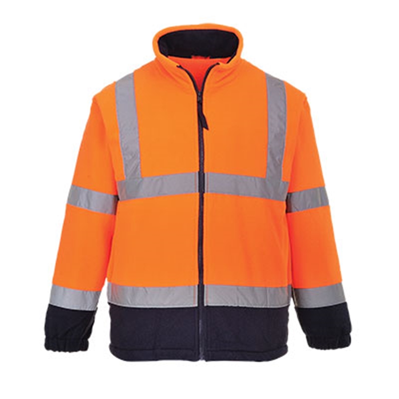 [F301ONRS] Portwest Hi-Vis Two Tone Fleece (Orange/Navy, S)