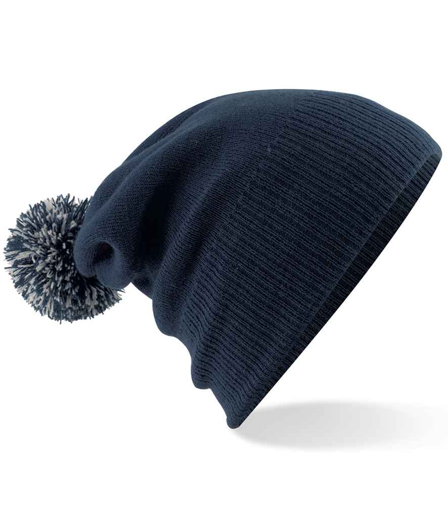 [BB450B NV/LG] Beechfield Kids Snowstar® Beanie (Navy/Light Grey)