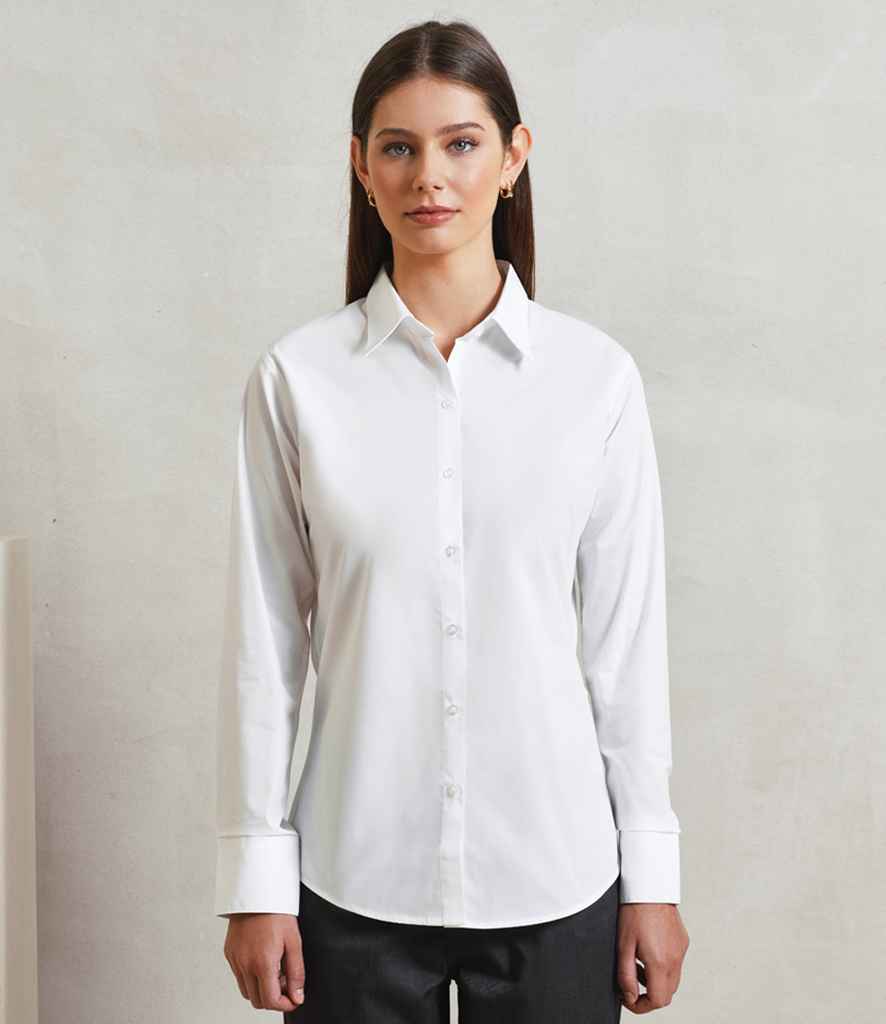 [PR307] Premier Ladies Supreme Long Sleeve Poplin Shirt