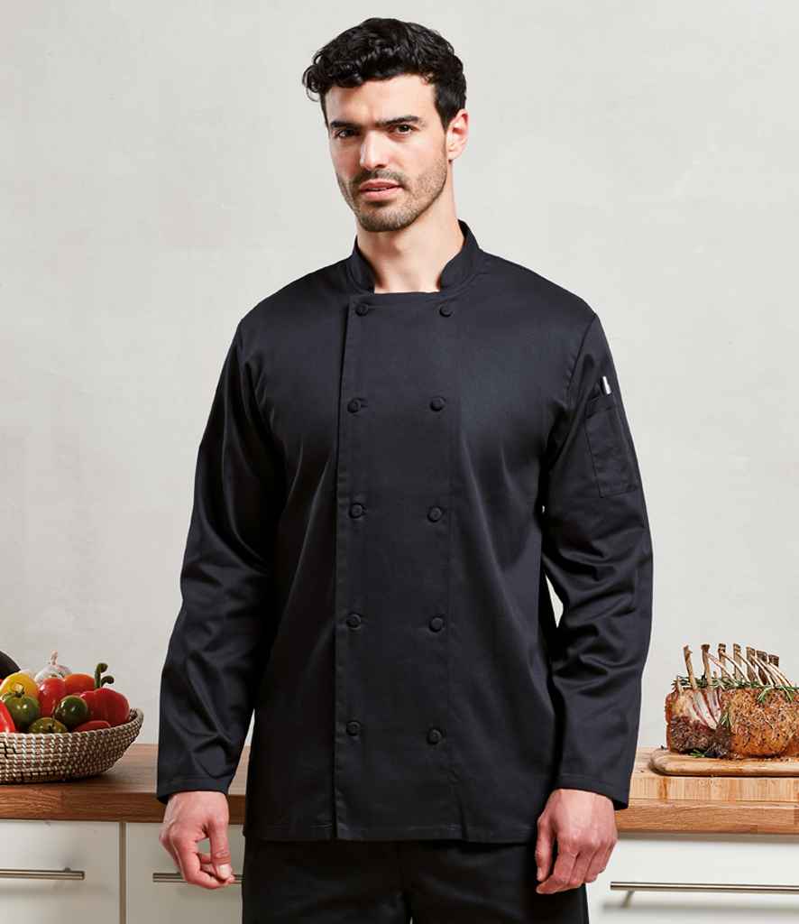 [PR903] Premier Coolchecker® Long Sleeve Chef's Jacket