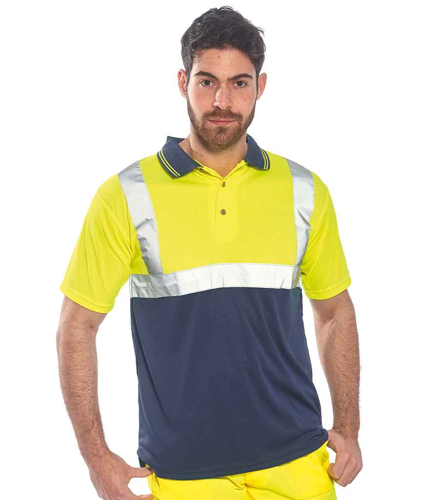 [PW062] Portwest Hi-Vis Two Tone Polo Shirt