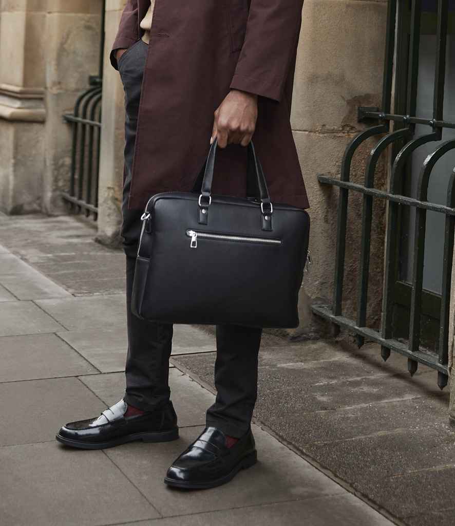 [QD771 BLK ONE] Quadra Tailored Luxe Briefcase