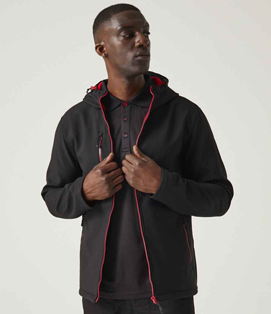 [RG454] Regatta Navigate Two Layer Hooded Soft Shell Jacket