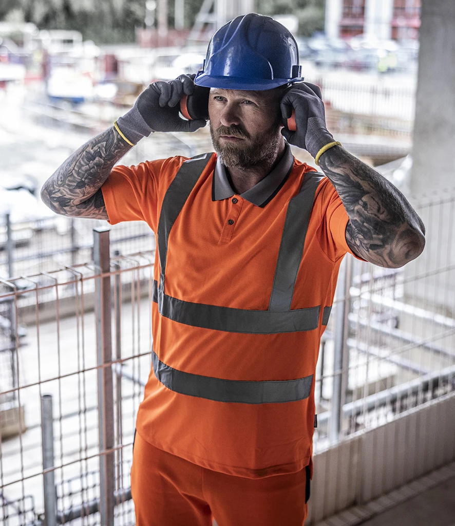 [RG555] Regatta High Visibility Pro Contract Polo Shirt