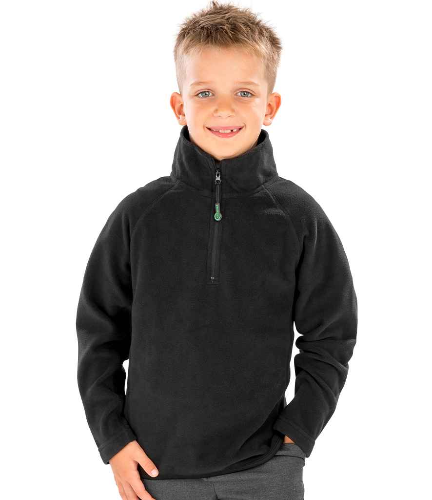 [RS905B] Result Genuine Recycled Kids Zip Neck Micro Fleece