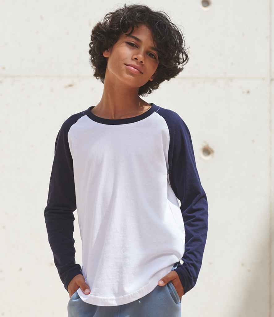 [SM271] SF Clothing Kids Long Sleeve Baseball T-Shirt