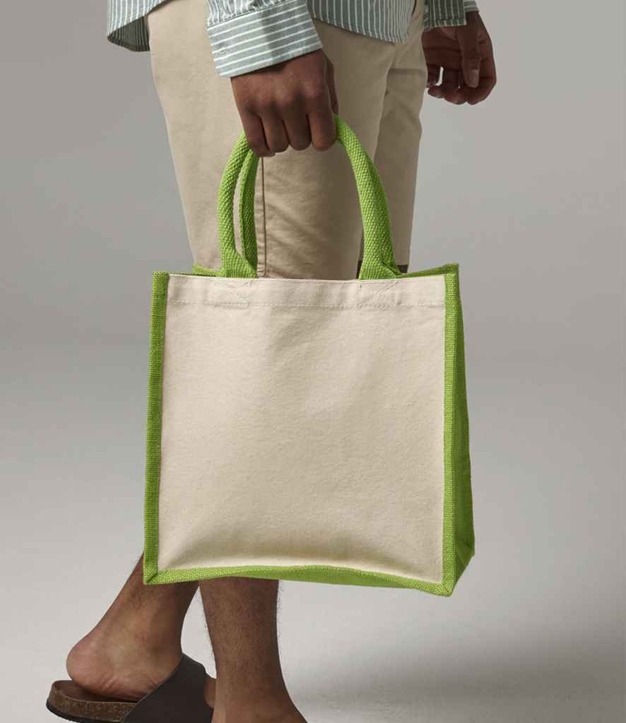 [W421] Westford Mill Printers Midi Jute Tote Bag
