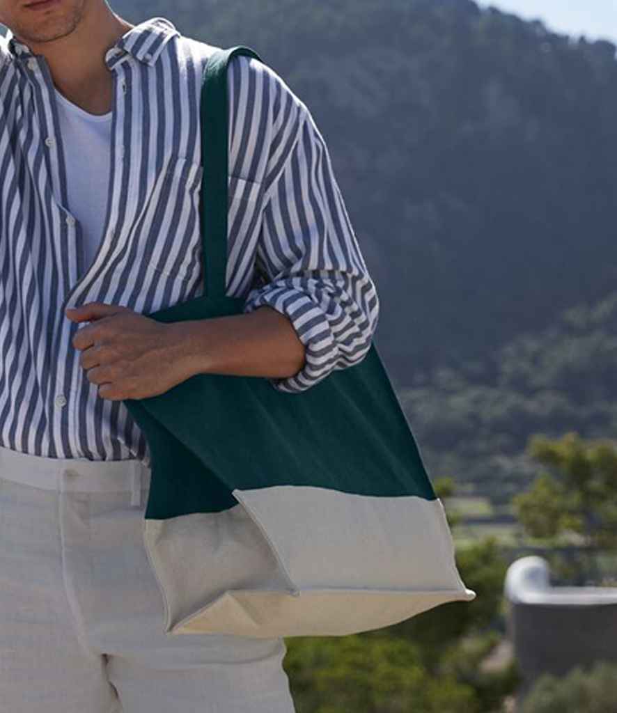 [W858 BK/NT ONE] Westford Mill EarthAware® Organic Contrast Shopper