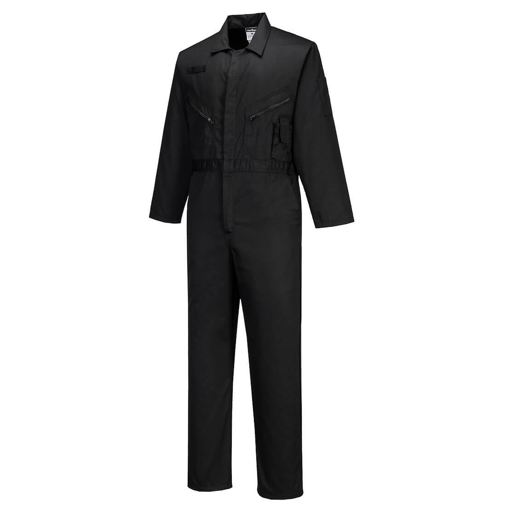 [C813BKRXS] Liverpool Zip Coverall (Black, XS, Regular)