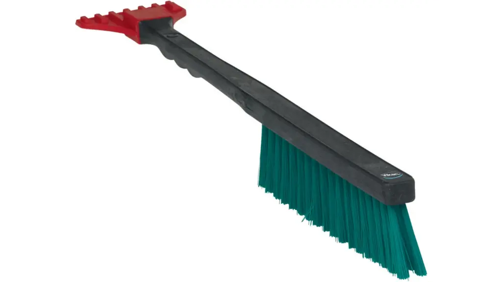 [520052] Vikan Hard Bristle Black Scrubbing Brush, 45mm bristle length, PVC bristle material