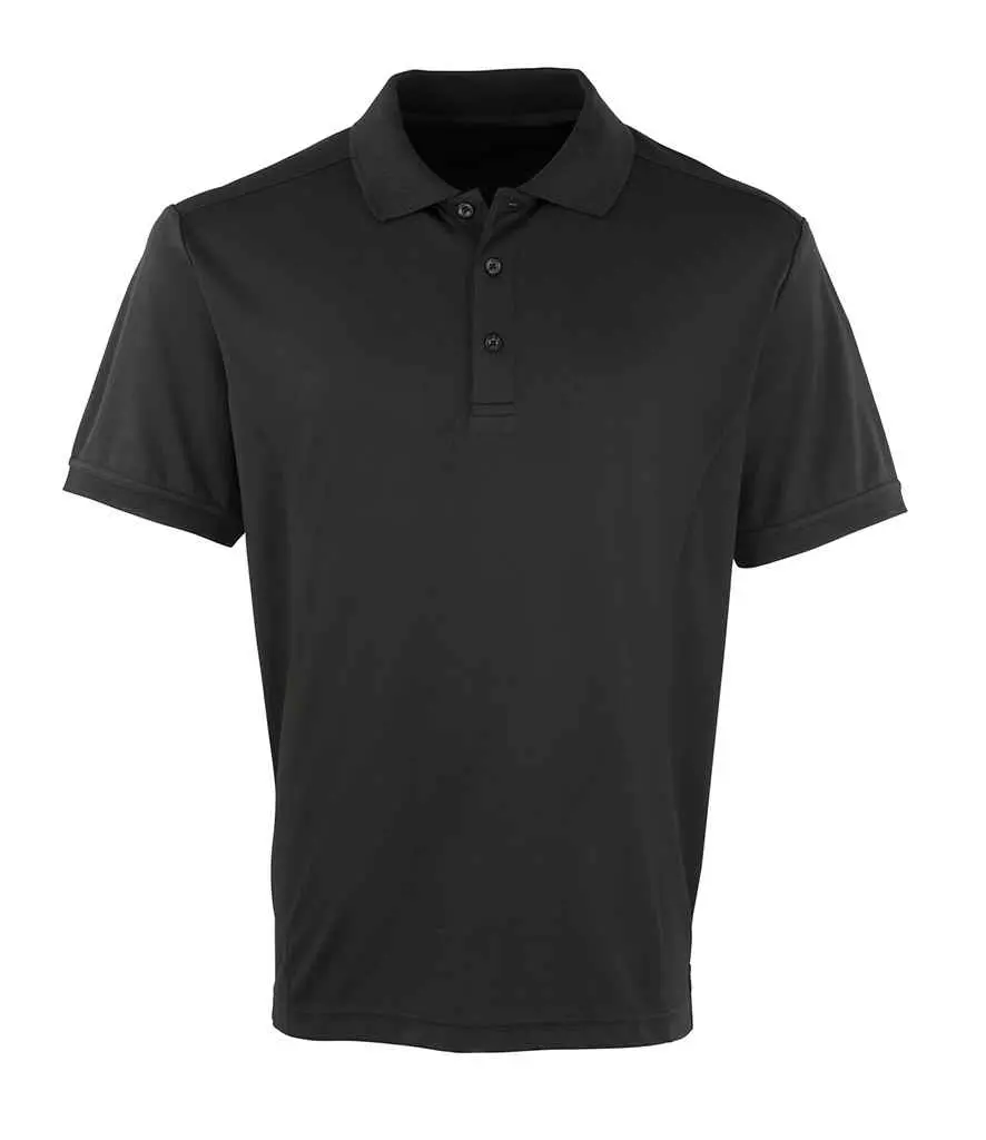 [PR615 BLK S] Premier Coolchecker® Piqué Polo Shirt (Black, S)