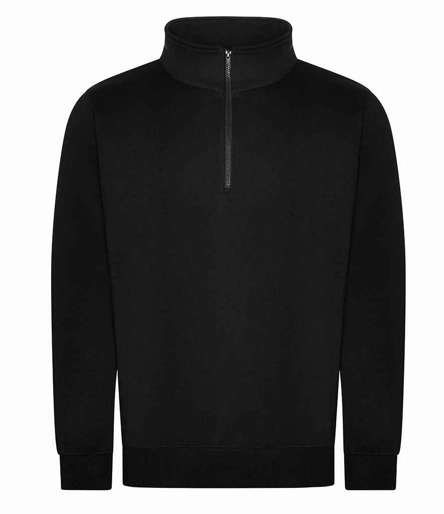 [RX305-BLK-S] Pro RTX Pro 1/4 Neck Zip Sweatshirt (Black, S)