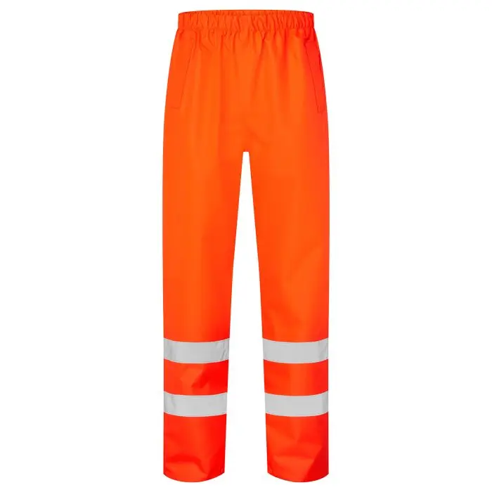 Hi-Vis Waterproof Trousers in Orange