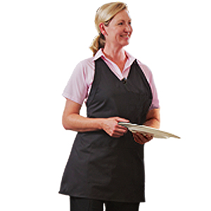 V-Neck Apron P/C 28X32 (Olive Green/Black)
