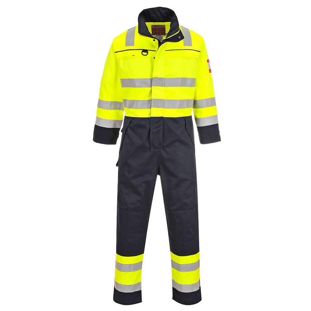 [FR60YNRS] Bizflame Work Hi-Vis Multi-Norm Contrast FR Coverall (S)