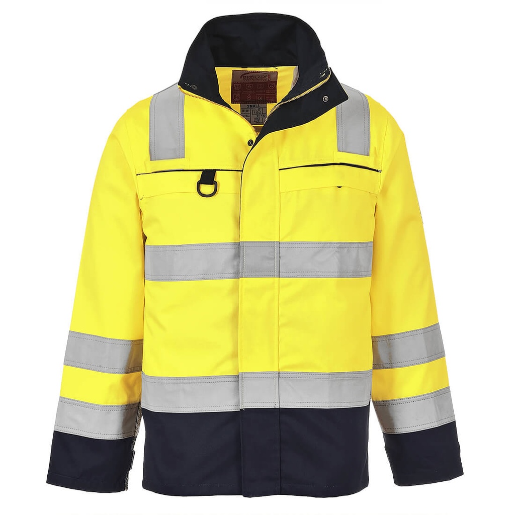 [FR61YNRS] Bizflame Work Hi-Vis Multi-Norm Contrast FR Jacket (S)