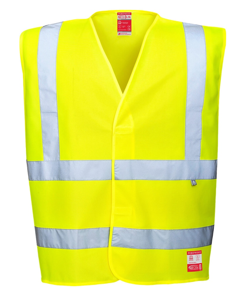 [FR71YERS/M] Bizflame Hi-Vis FR Vest (Yellow, S/M)