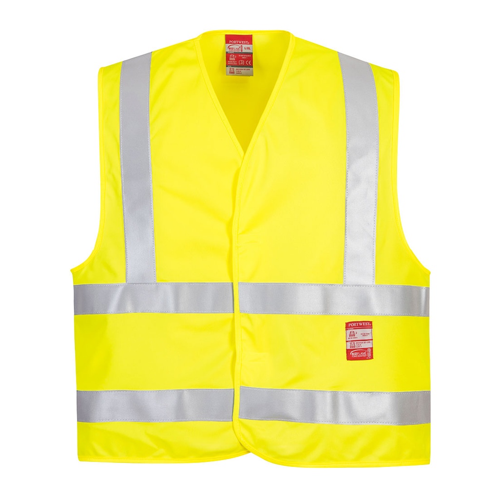 [FR75YERS/M] Bizflame Hi-Vis FR Vest (Yellow, S/M)