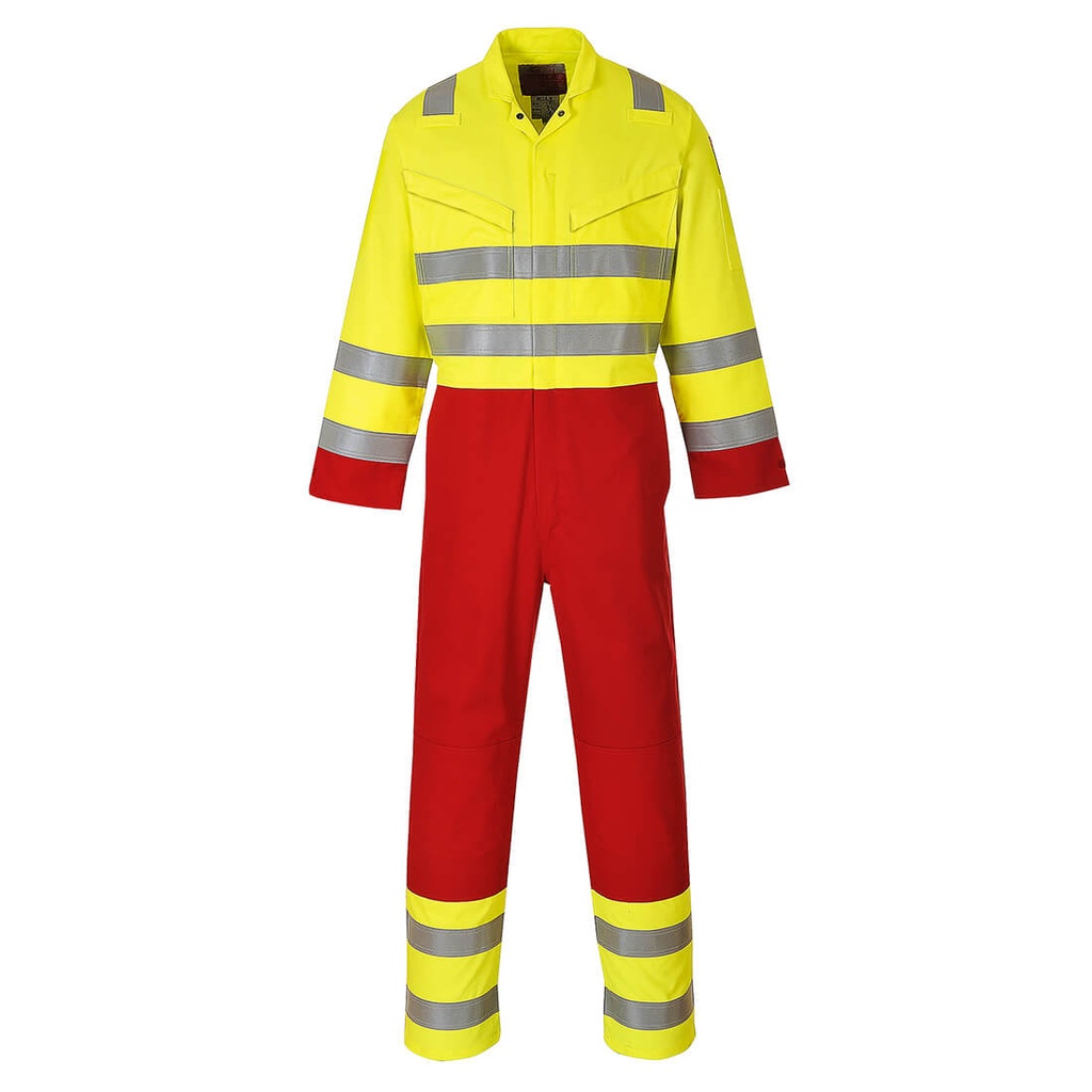 [FR90YERS] Bizflame Work Hi-Vis Contrast FR Coverall (S)