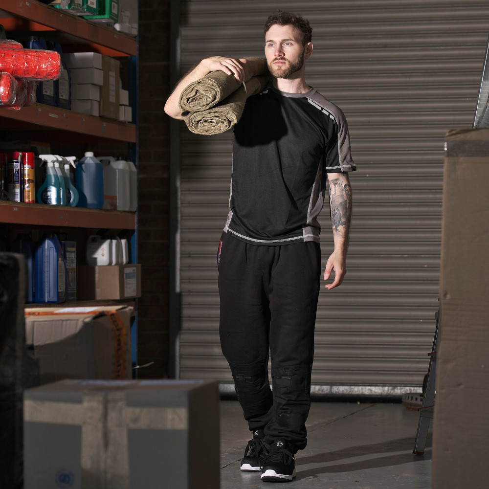 TuffStuff Work Jogger Trousers Knee Pad (Black, S)