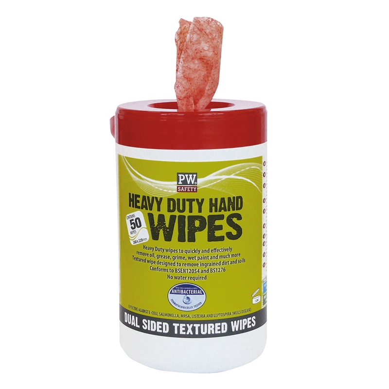[IW30] Portwest Heavy Duty Hand Wipes (50 Wipes)
