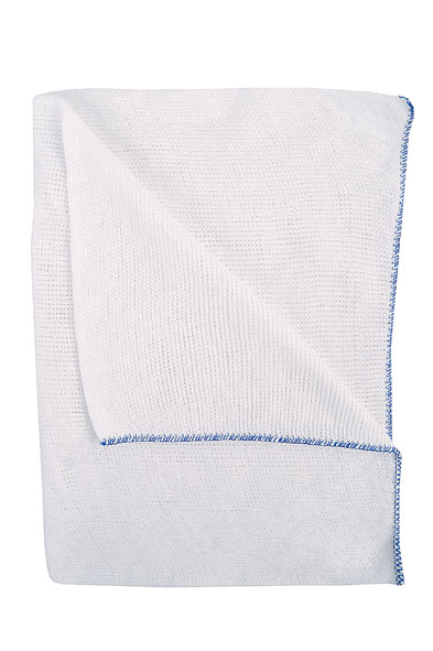 [J-DCBRS] 10 inch Dish Cloths with Blue Edge (10 pack)