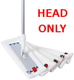 [J-FMS30RS] 30cm Microfibre Flat Mop Head only (with pockets)