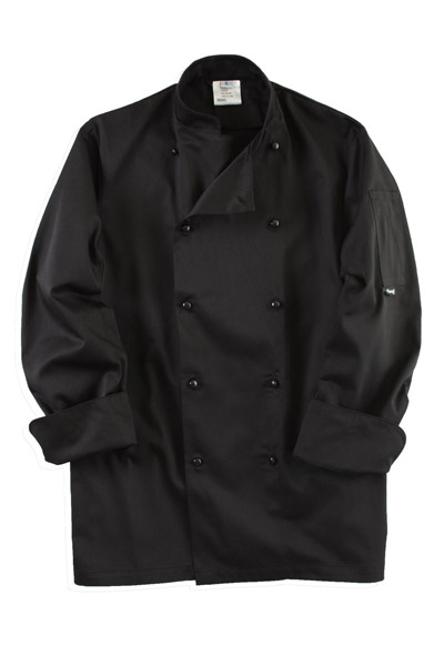Chef Jacket Black L/S (XS (32-34))