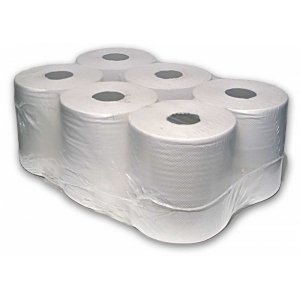 2 ply White Centre Feed (6 x 150M rolls)