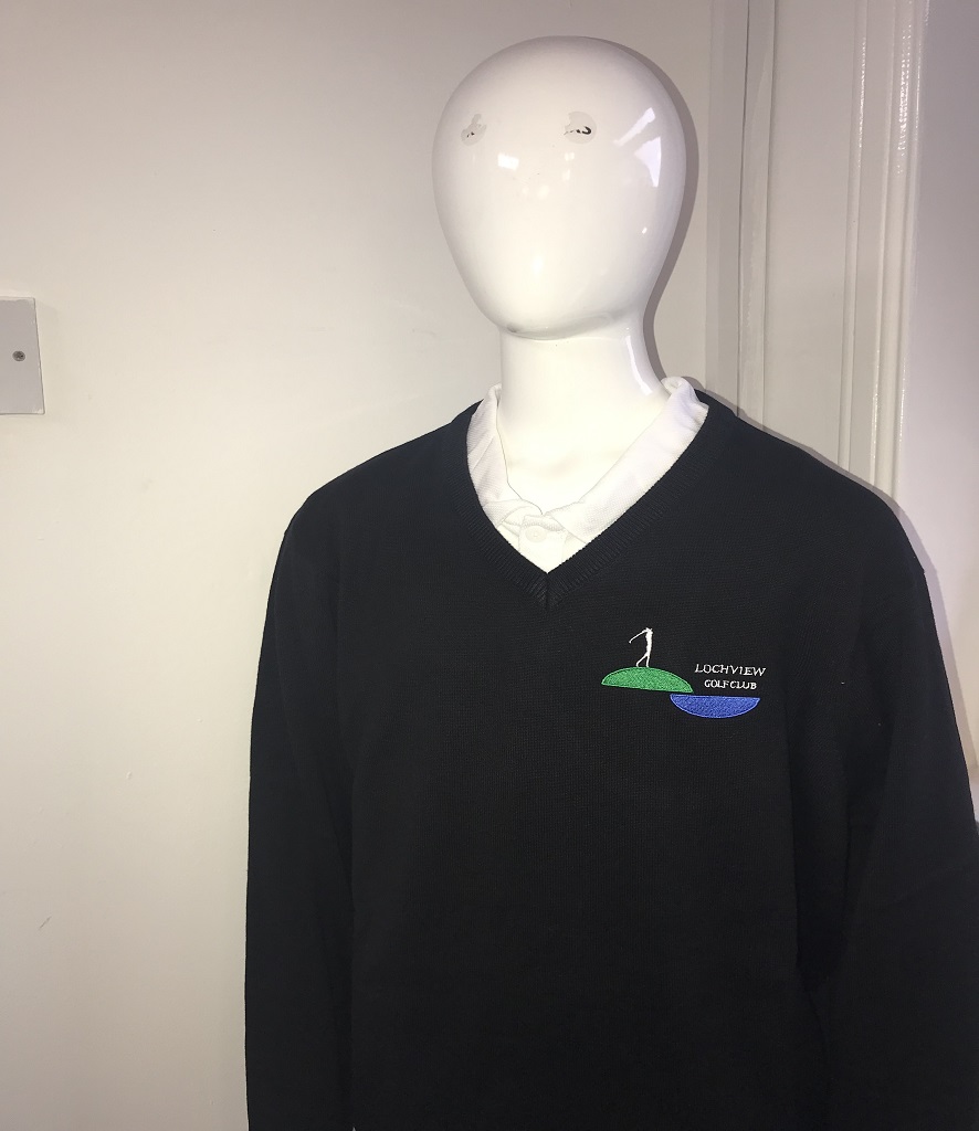 Lochview Golf Club V-Neck Sweater (XXS)
