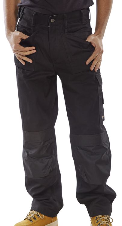 [W-TCPN30R] Click Premium Multi Pocket Trousers (Navy, 30, Regular)