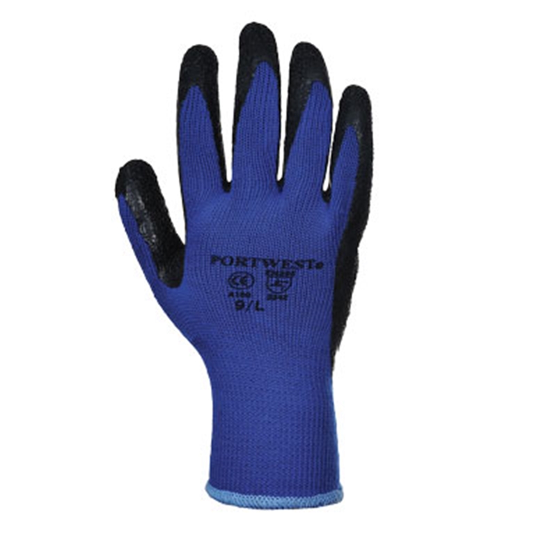 [W-GG/A100ORS] Portwest Latex Grip Gloves (Orange, S)