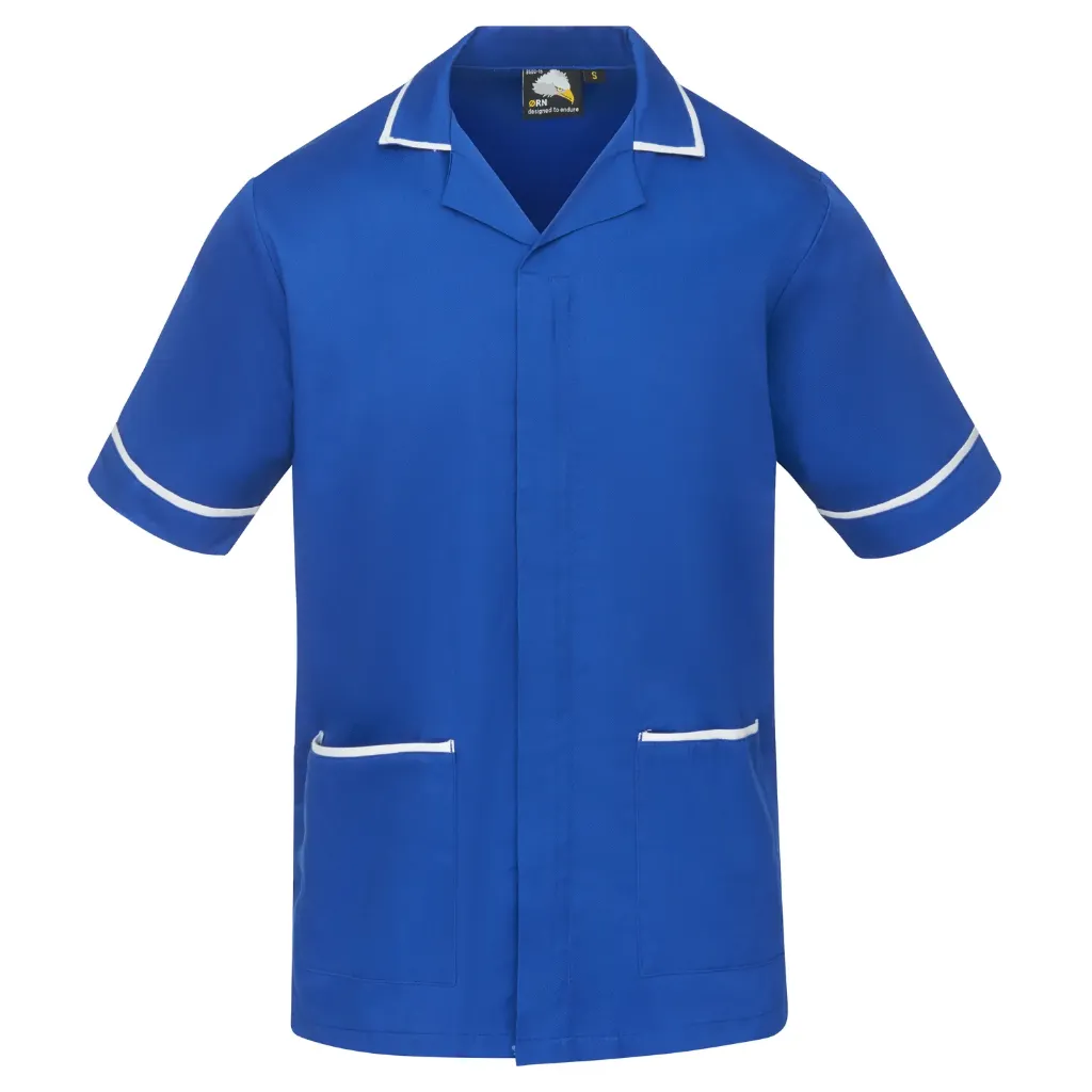 [8500-ROY-S] Darwin Male Tunic (Royal Blue/White, S)