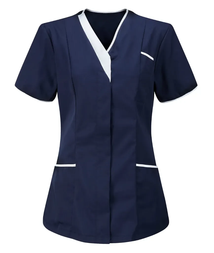 CHVLT1 V-Neck Tunic (Navy, XS)