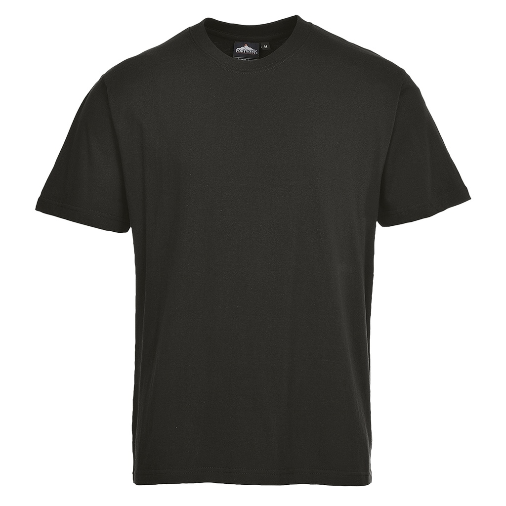 [B195BKRXS] Turin Cotton T-Shirt S/S (Black, XS)