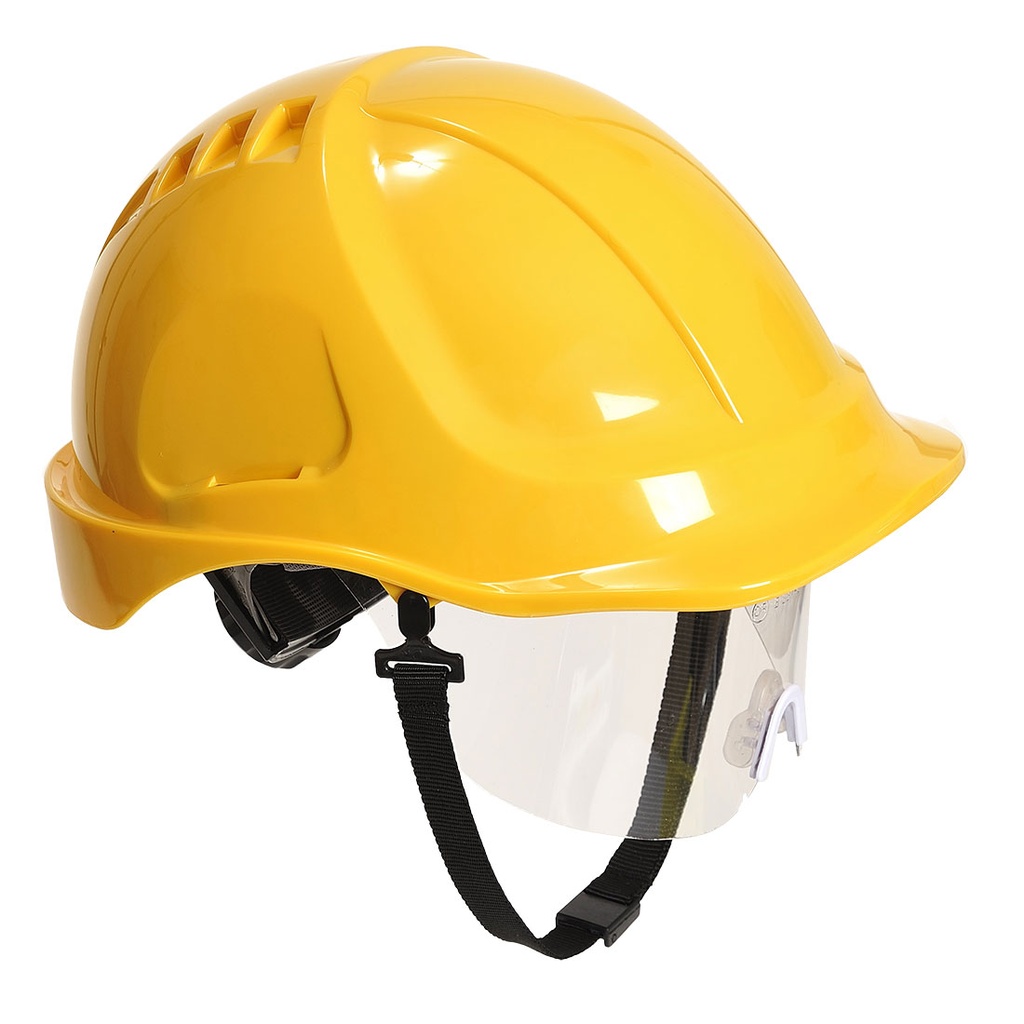 Endurance Plus Visor Helmet (Yellow, Regular)