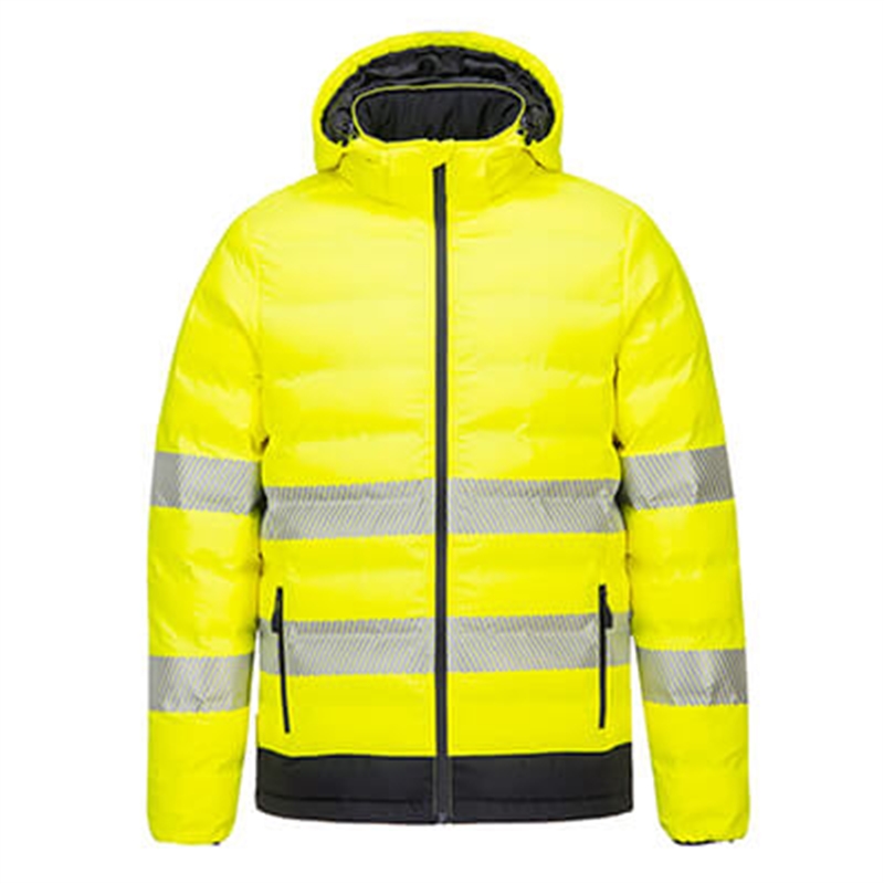 [S548YBRS] Hi Vis Ultrasonic Heated Tunnel Jacket (Fluorescent Yellow, S)