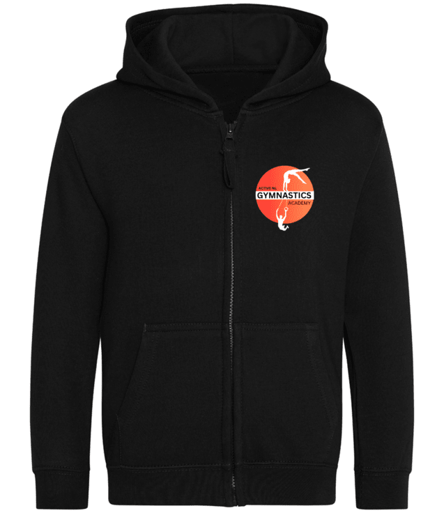 NL Gymnastics - Adult Zipped Hoodie, Black (XXL 52)