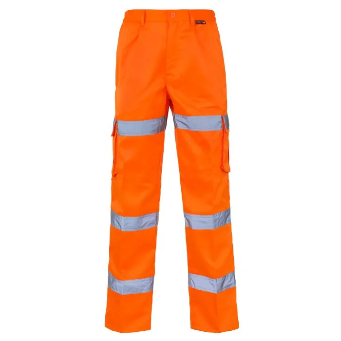 Supertouch Hi Vis Orange 3 Band Combat Trousers (CK882)