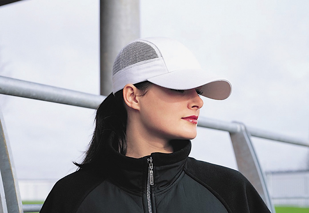 Ventilated Baseball Cap Mesh (Black)