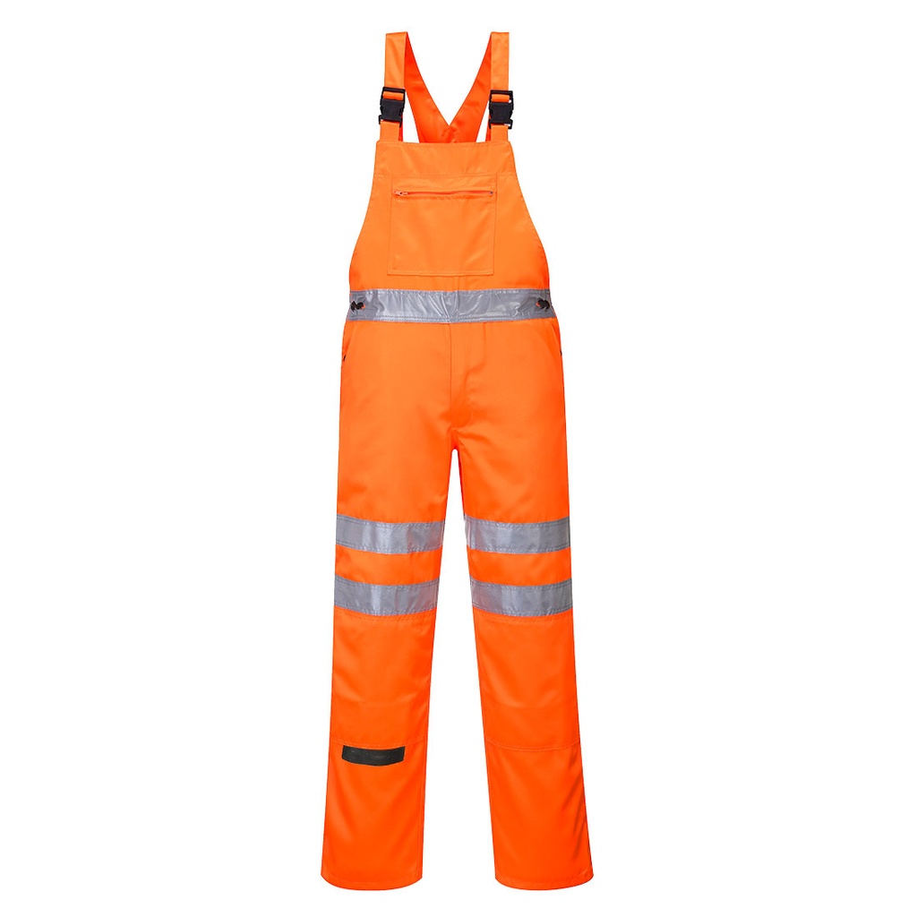 [RT43ORRS] Hi-Vis Polycotton Service Bib and Brace (S)
