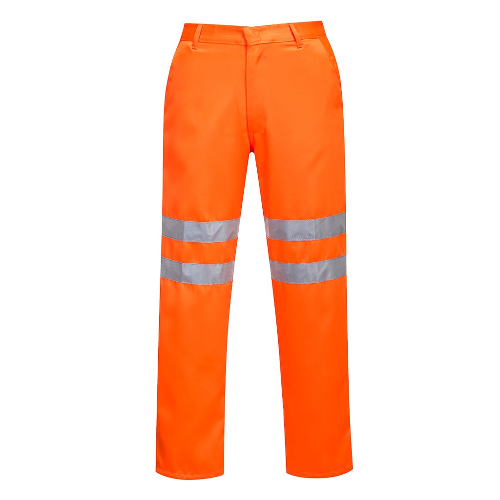 [RT45ORRXS] Hi-Vis Polycotton Service Trousers (Orange, XS, Regular)