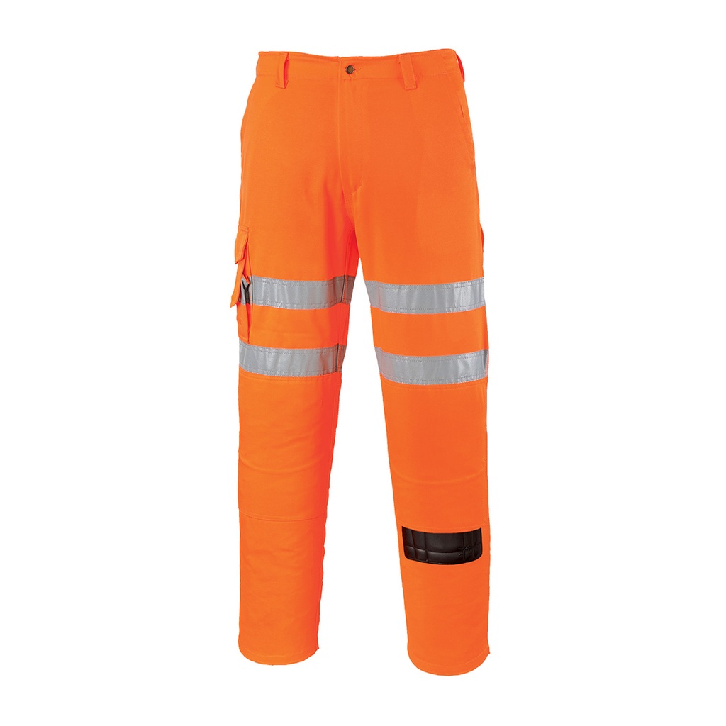 [RT46ORRXS] Hi-Vis Rail Work Trousers (XS, Regular)