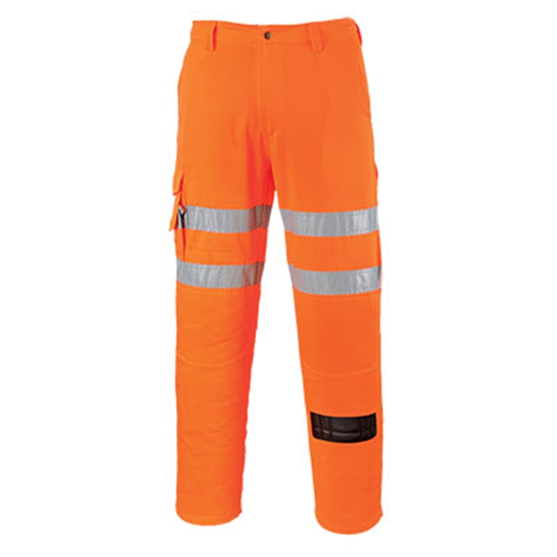 Hi-Vis Rail Work Trousers (XS, Regular)