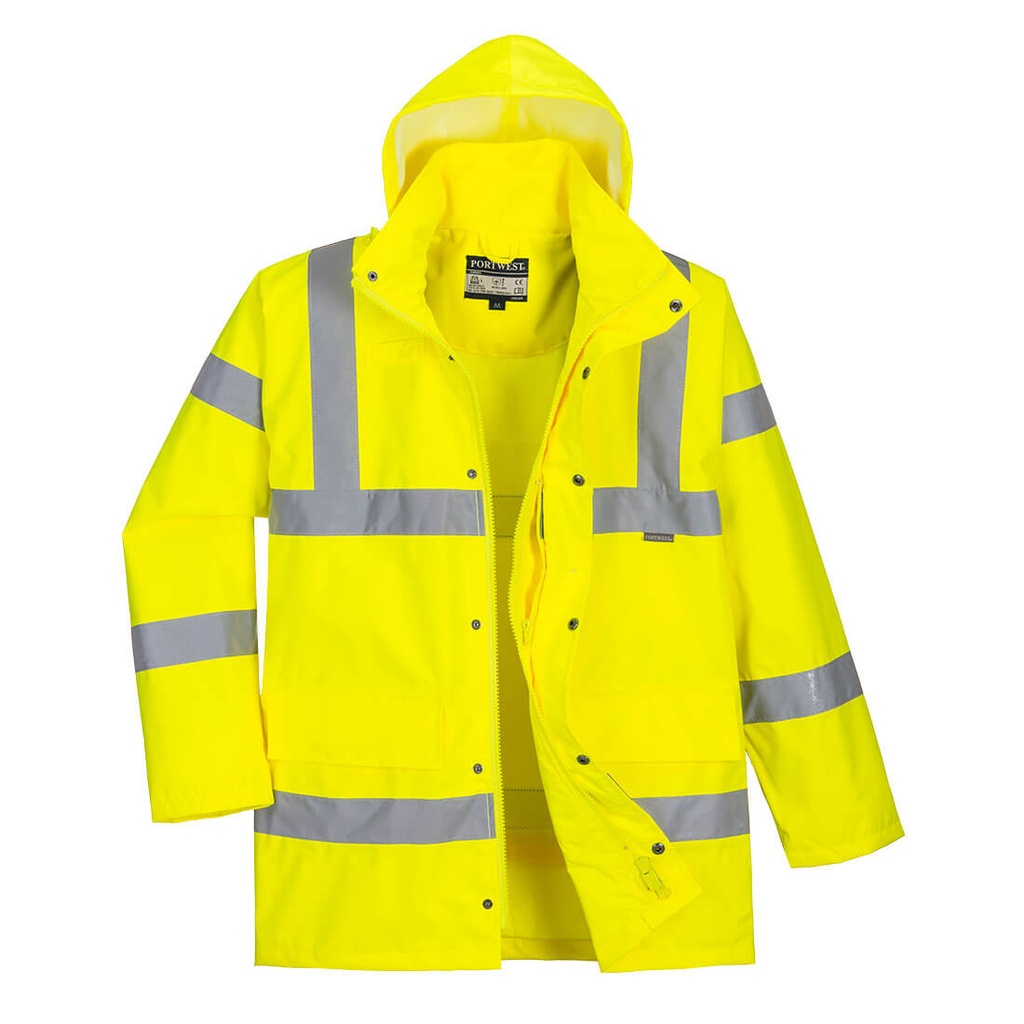 [RT60YERS] Hi-Vis Breathable Rain Traffic Jacket (Yellow, S)